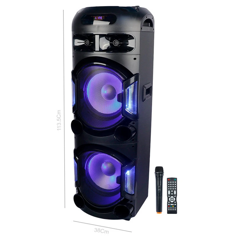 اسپیکر چمدانی بلوتوثی رم و فلش خور Kingstar KBS652 + میکروفن و ریموت کنترل