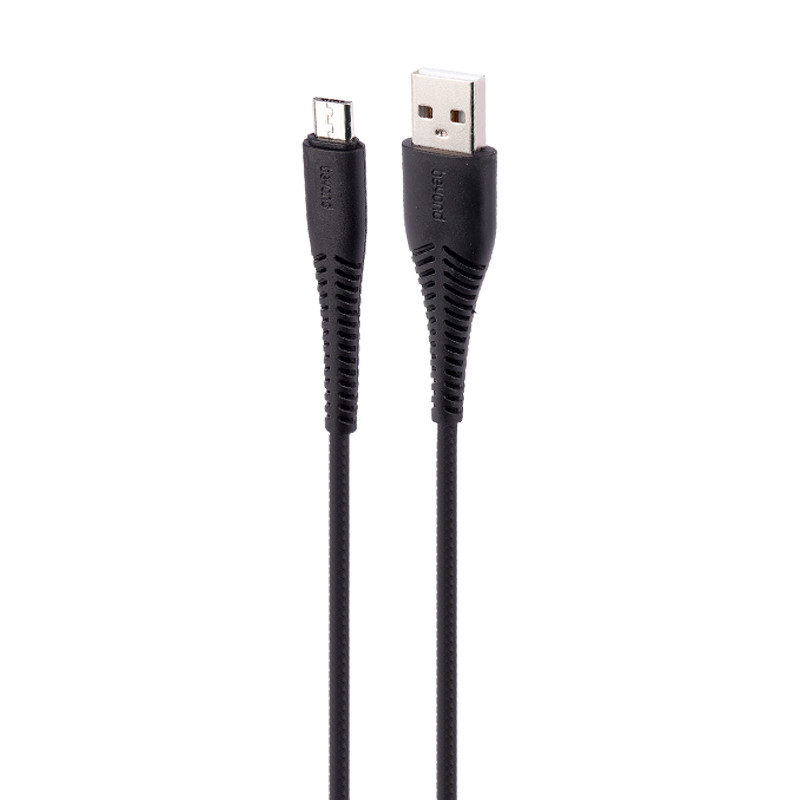 کابل میکرو یو اس بی فست شارژ Beyond BUM-302 2.1A 2m روکش چرمی