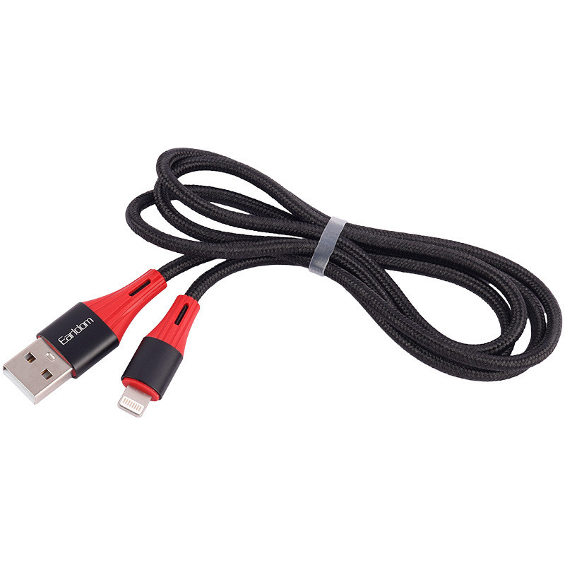 کابل آیفونی فست شارژ Earldom EC-177i 2.4A 1m