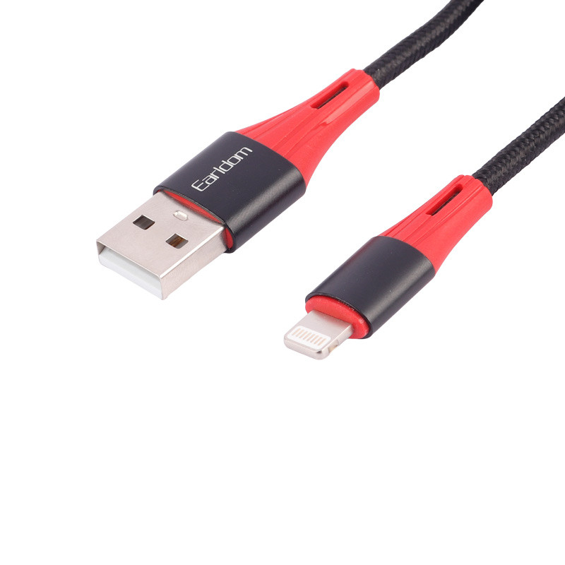 کابل آیفونی فست شارژ Earldom EC-177i 2.4A 1m