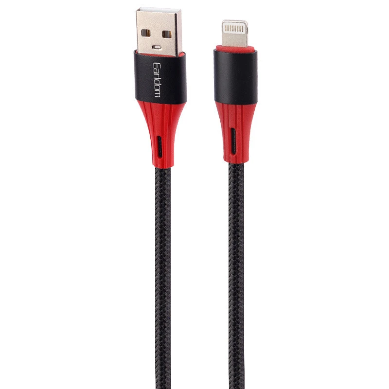 کابل آیفونی فست شارژ Earldom EC-177i 2.4A 1m
