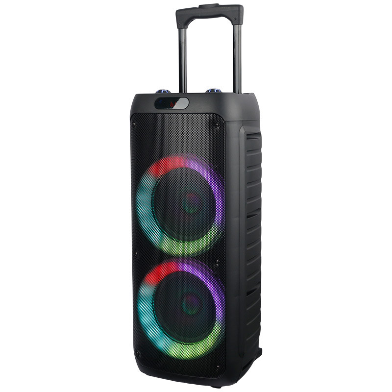 اسپیکر چمدانی بلوتوثی رم و فلش خور Sing-E ZQS8235 + میکروفون و ریموت کنترل
