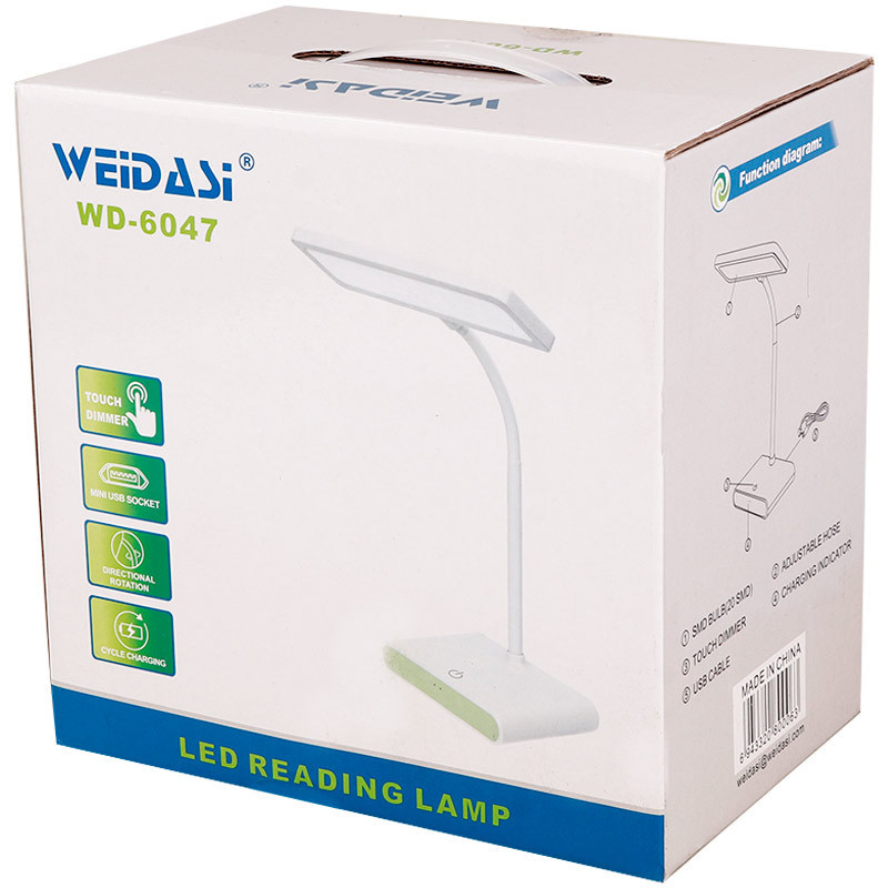 چراغ مطالعه شارژی ویداسی Weidasi WD-6047
