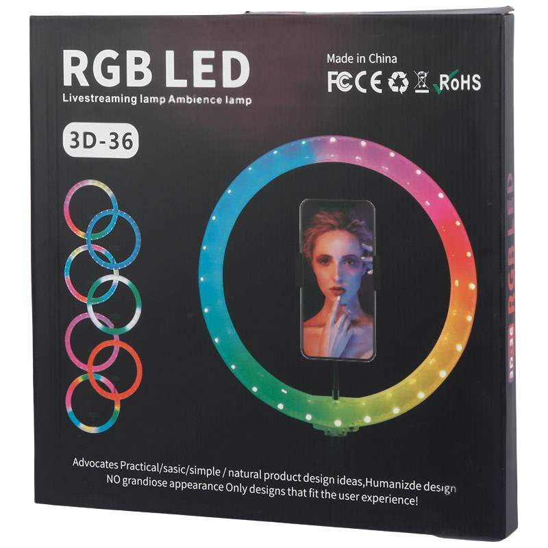 رینگ لایت "RGB LED 3D-36 14