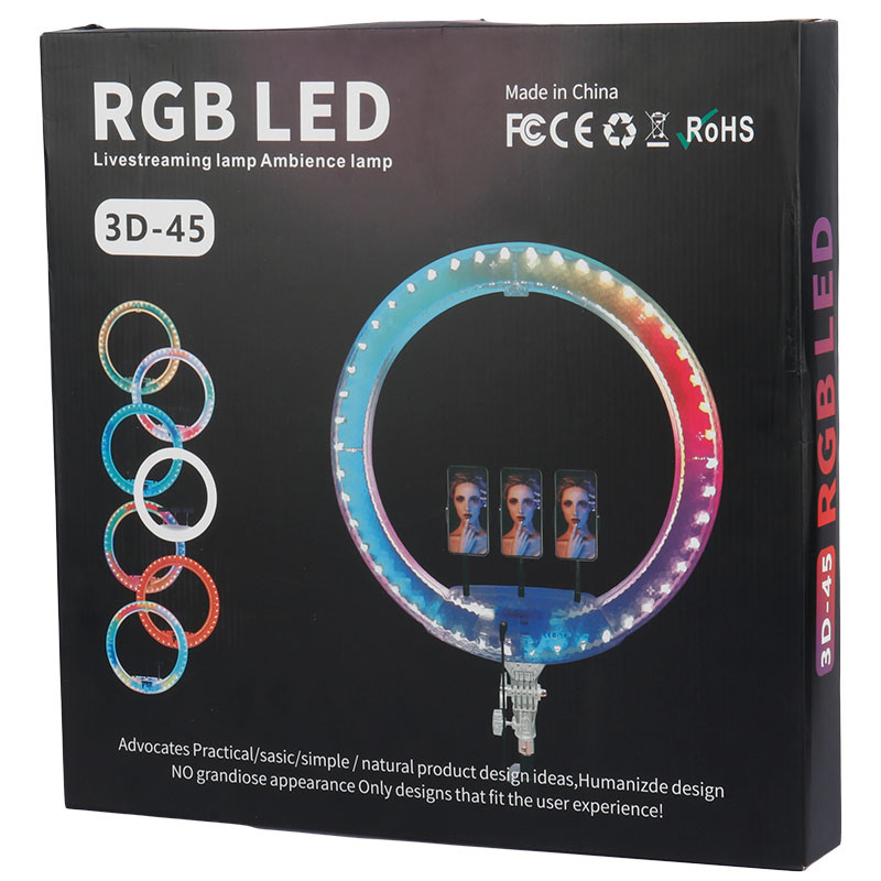 رینگ لایت "RGB LED 3D-45 17