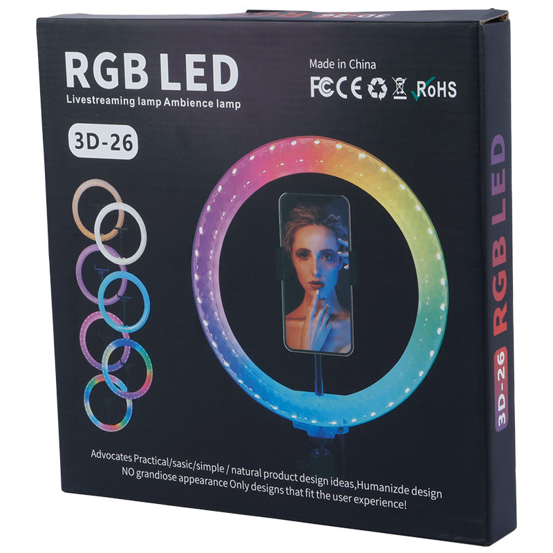 رینگ لایت "RGB LED 3D-26 10