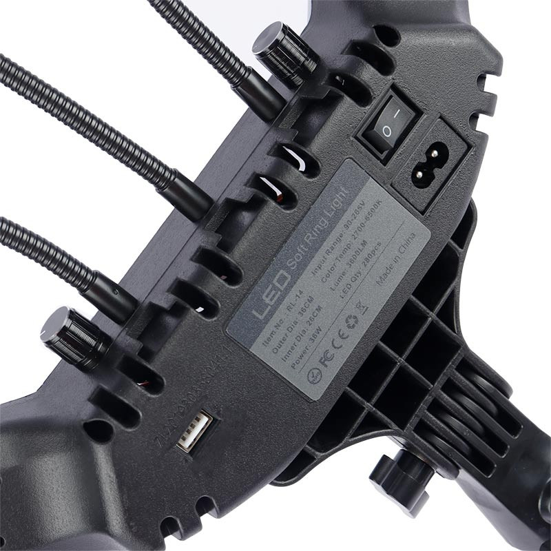 رینگ لایت "LED Soft RL-14B 14