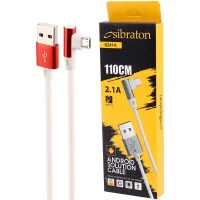 کابل میکرو یو اس بی Sibraton S241A 2.1A 1.1m یکسر L