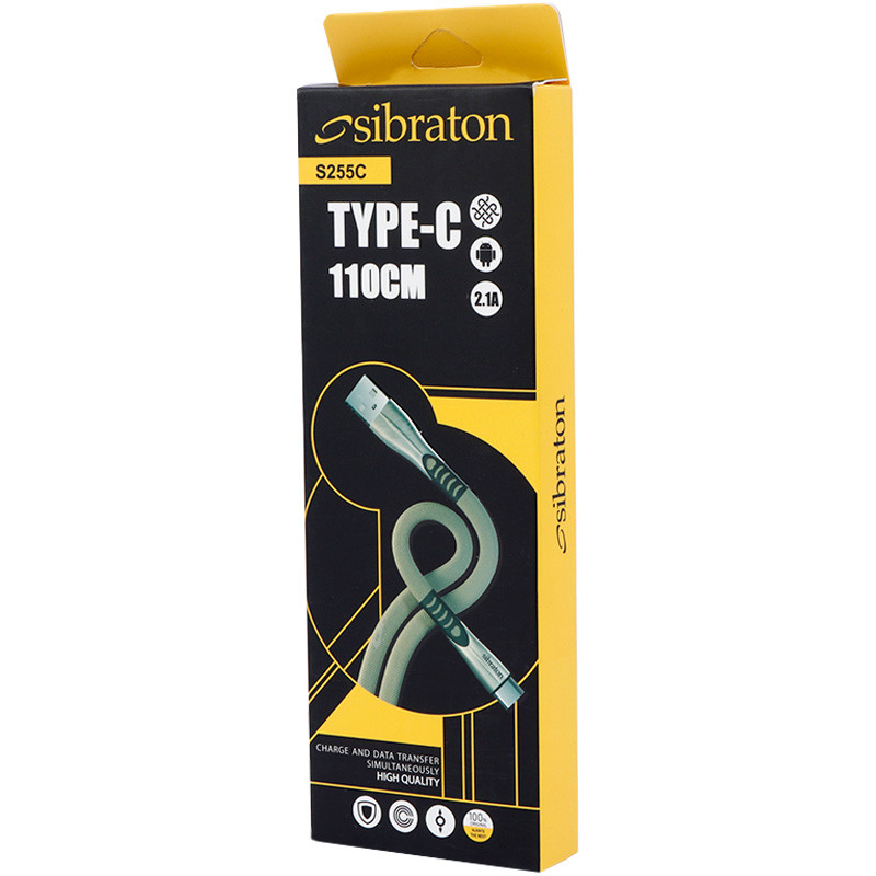 کابل تایپ سی Sibraton S255C 2.1A 1.1m