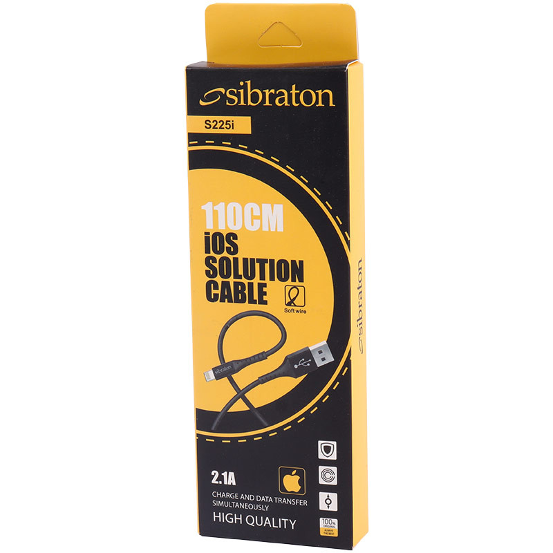 کابل آیفونی Sibraton S225i 2.1A 1.1m