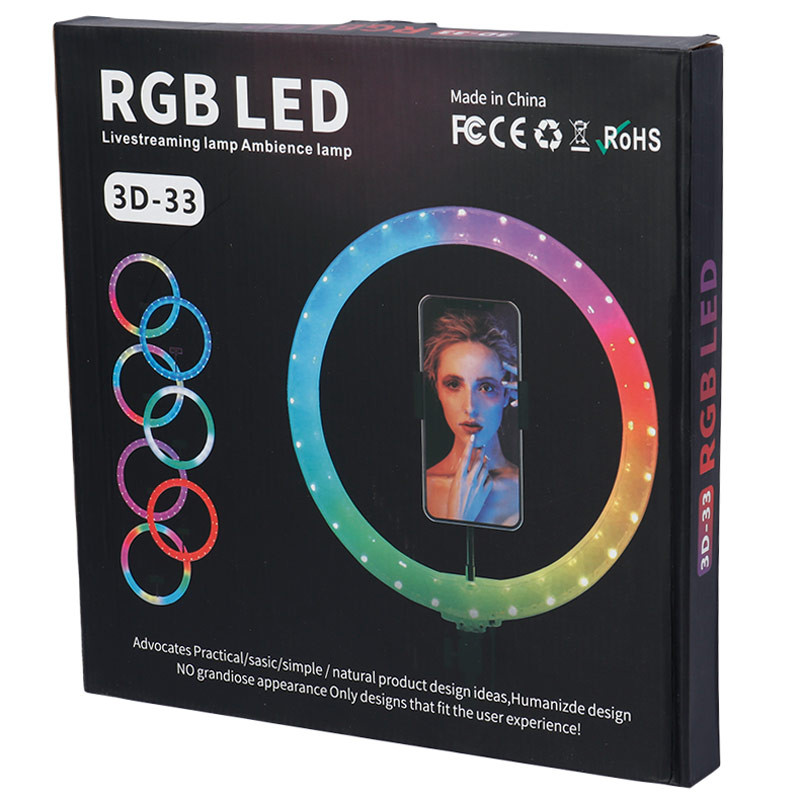 رینگ لایت "RGB LED 3D-33 12