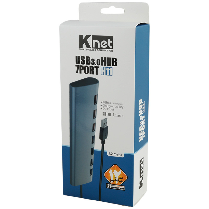 هاب 7 پورت USB 3.0 کی نت H11 K-HUAMH117