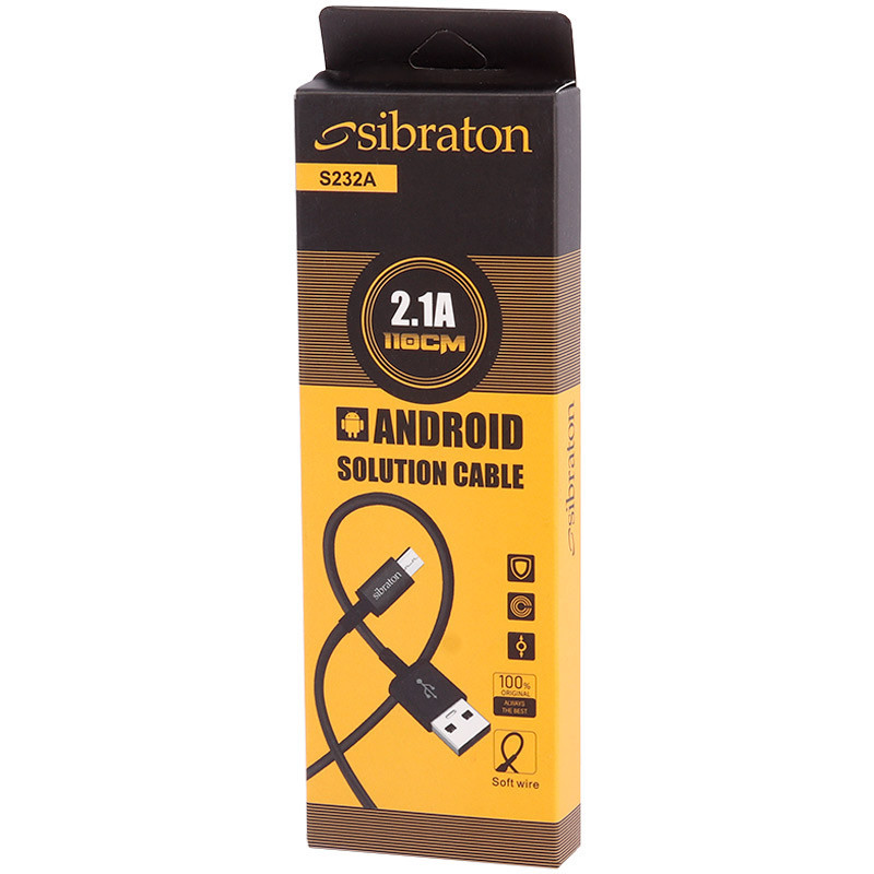 کابل میکرو یو اس بی Sibraton S232A 2.1A 1.1m