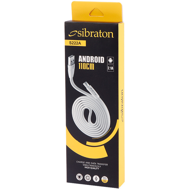 کابل میکرو یو اس بی Sibraton S222A 2.1A 1.1m
