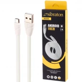 کابل میکرو یو اس بی Sibraton S222A 2.1A 1.1m