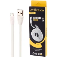 کابل میکرو یو اس بی Sibraton S222A 2.1A 1.1m