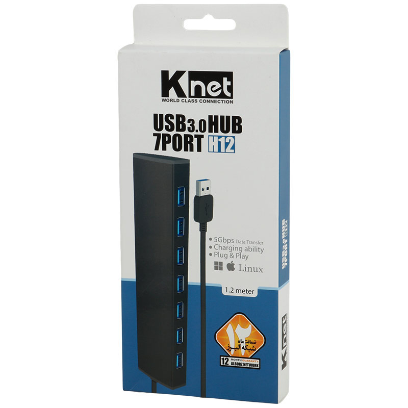 هاب 7 پورت USB 3.0 کی نت H12 K-Huamh127
