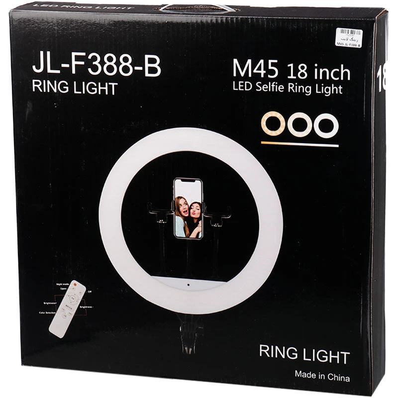 رینگ لایت پایه دار "M45 JL-F388-B 18
