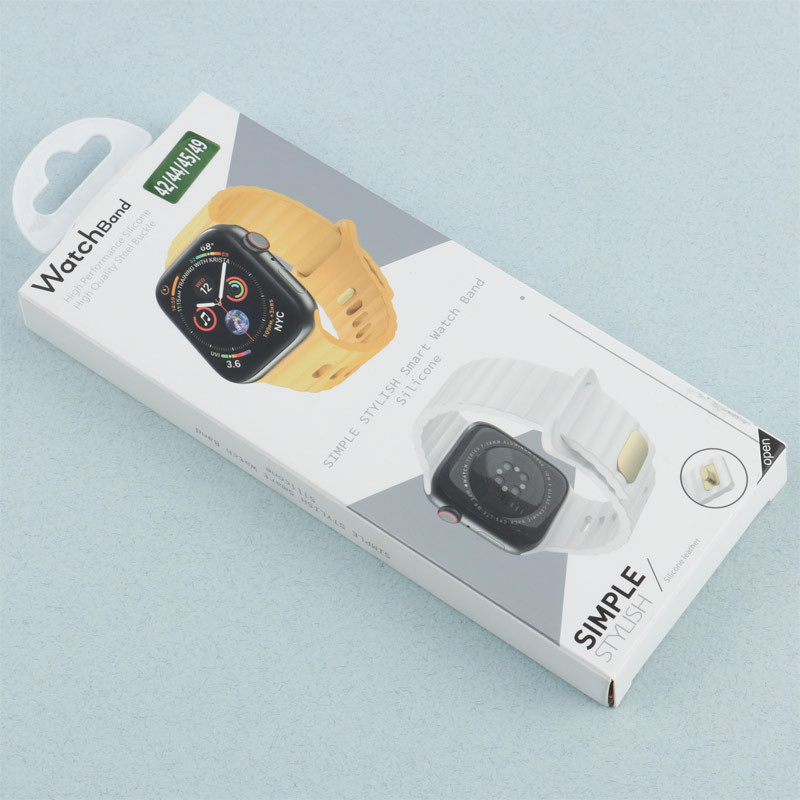 بند اپل واچ سیلیکونی طرح پافر Watch Band سایز 42/44/45/49 میلی متری