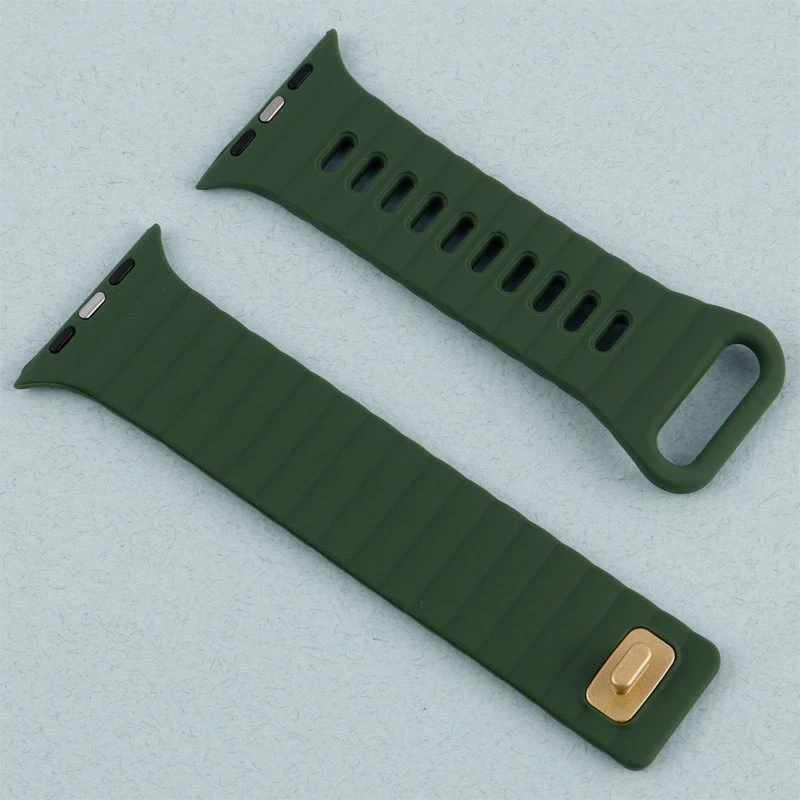 بند اپل واچ سیلیکونی طرح پافر Watch Band سایز 42/44/45/49 میلی متری