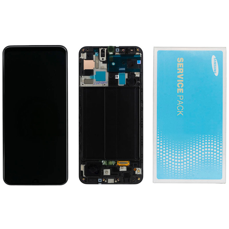 تاچ و ال سی دی اورجینال Samsung Galaxy A50 سرویس پک به همراه فریم