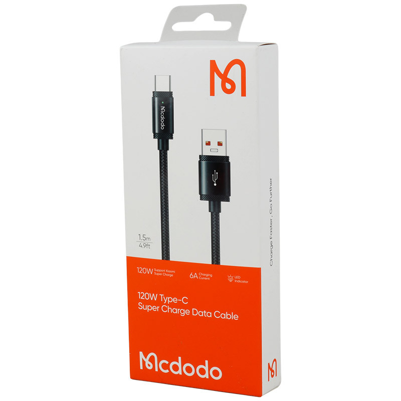 کابل تایپ سی فست شارژ Mcdodo CA-473 6A QC4.0 1.5m