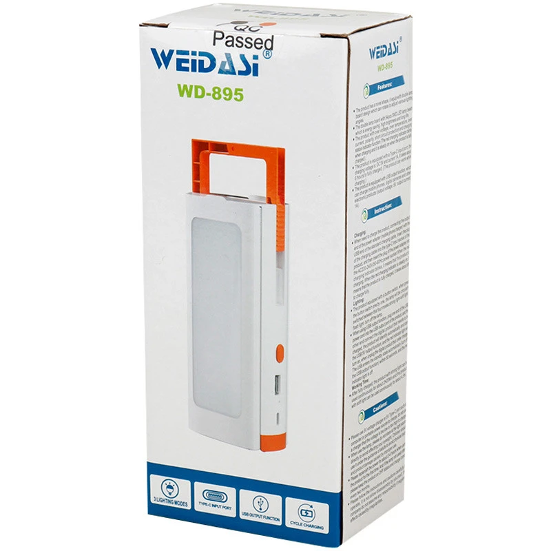 چراغ اضطراری شارژی ویداسی Weidasi WD-895