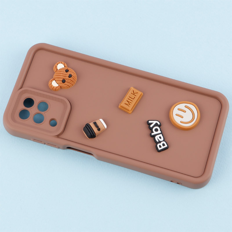 قاب سیلیکونی Fashion Case عروسک برجسته ریز محافظ لنزدار Samsung Galaxy A12 / M12