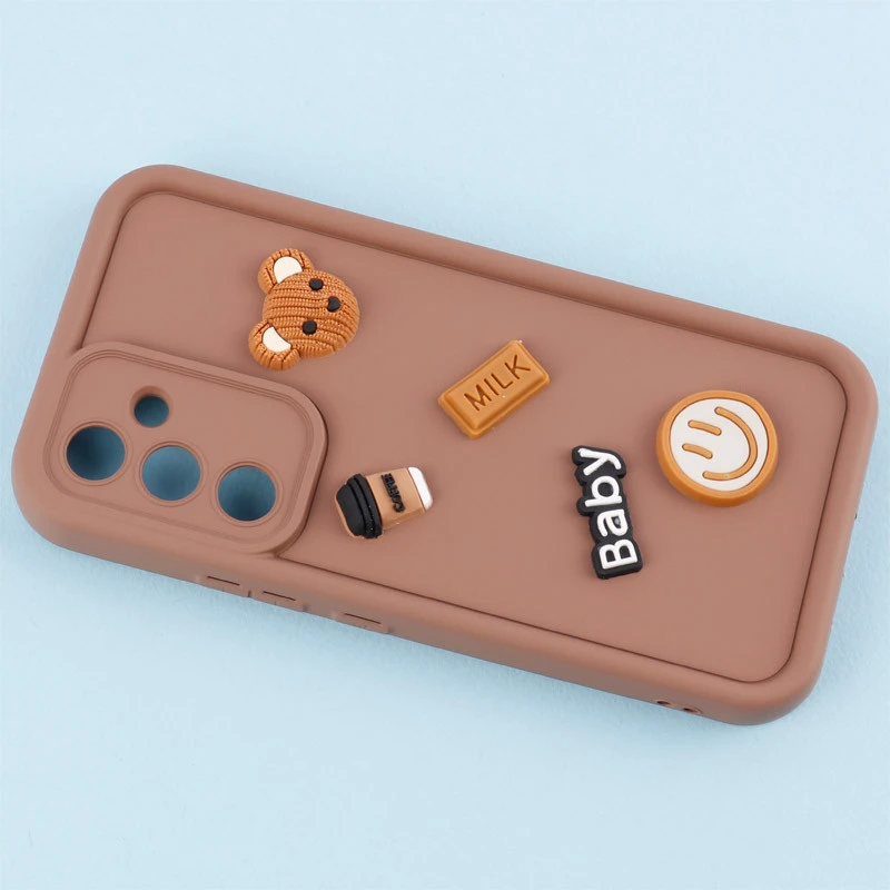 قاب سیلیکونی Fashion Case عروسک برجسته ریز محافظ لنزدار Samsung Galaxy A54