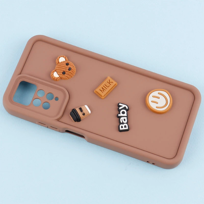 قاب سیلیکونی Fashion Case عروسک برجسته ریز محافظ لنزدار Xiaomi Redmi Note 12 Pro 4G