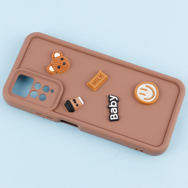 قاب سیلیکونی Fashion Case عروسک برجسته ریز محافظ لنزدار Xiaomi Redmi Note 12 Pro 4G