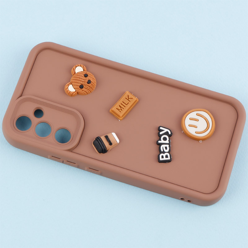 قاب سیلیکونی Fashion Case عروسک برجسته ریز محافظ لنزدار Samsung Galaxy A34