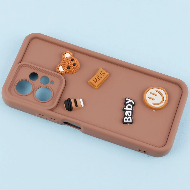 قاب سیلیکونی Fashion Case عروسک برجسته ریز محافظ لنزدار Xiaomi Redmi Note 12 4G