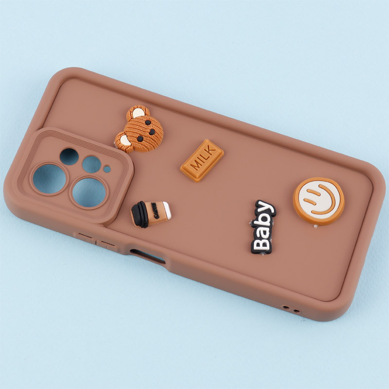 قاب سیلیکونی Fashion Case عروسک برجسته ریز محافظ لنزدار Xiaomi Redmi Note 12 4G