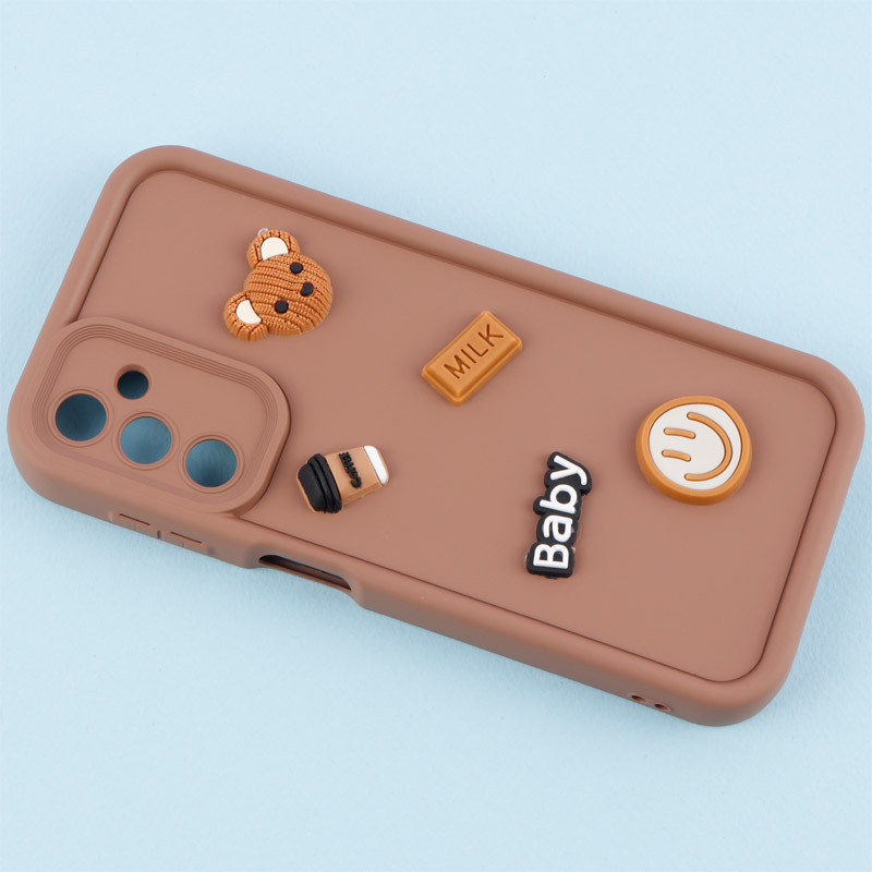 قاب سیلیکونی Fashion Case عروسک برجسته ریز محافظ لنزدار Samsung Galaxy A14 4G / A14 5G
