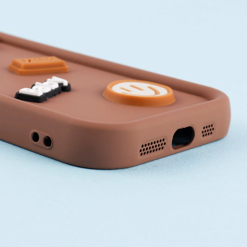 قاب سیلیکونی Fashion Case عروسک برجسته ریز محافظ لنزدار iPhone 13