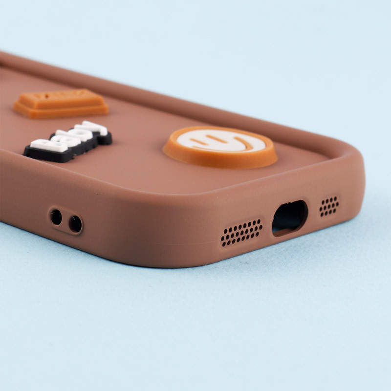 قاب سیلیکونی Fashion Case عروسک برجسته ریز محافظ لنزدار iPhone 13