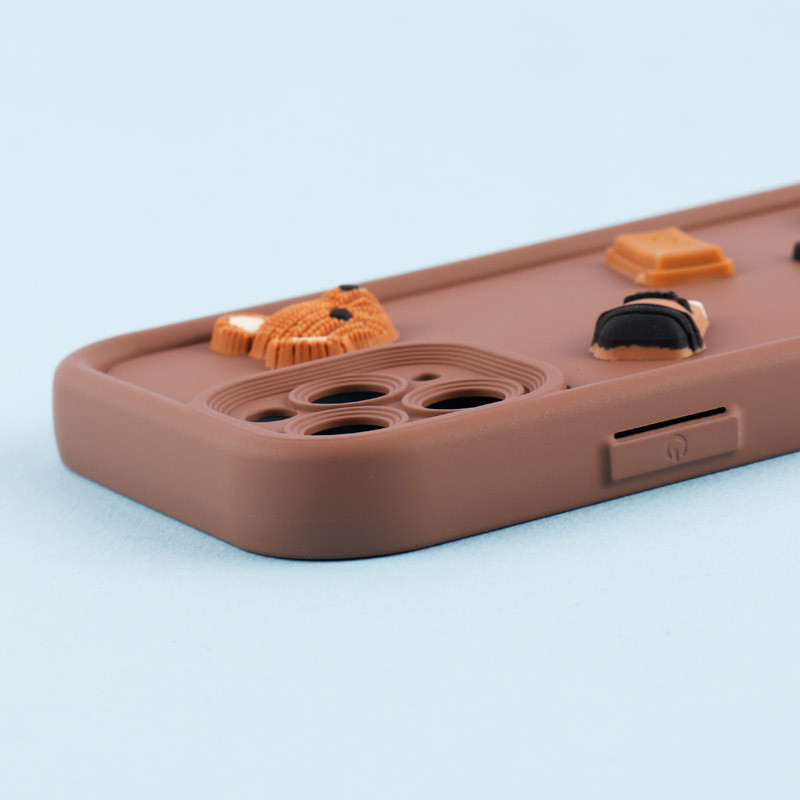 قاب سیلیکونی Fashion Case عروسک برجسته ریز محافظ لنزدار iPhone 11 Pro