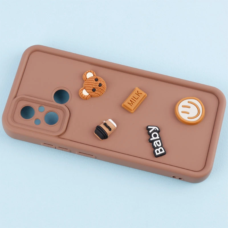 قاب سیلیکونی Fashion Case عروسک برجسته ریز محافظ لنزدار Xiaomi Redmi 12C