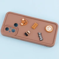 قاب سیلیکونی Fashion Case عروسک برجسته ریز محافظ لنزدار Xiaomi Redmi 12C