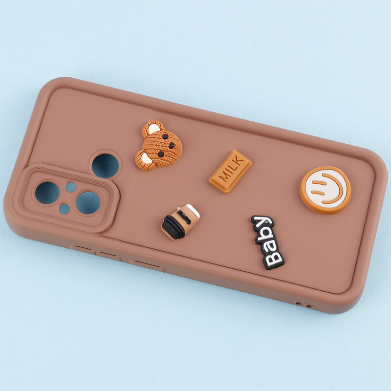 قاب سیلیکونی Fashion Case عروسک برجسته ریز محافظ لنزدار Xiaomi Redmi 12C