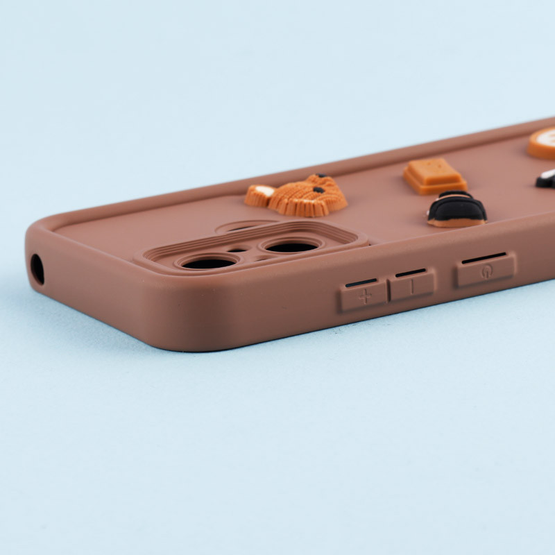 قاب سیلیکونی Fashion Case عروسک برجسته ریز محافظ لنزدار Xiaomi Redmi 12C