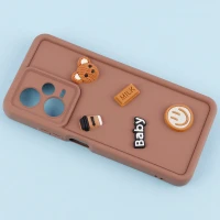 قاب سیلیکونی Fashion Case عروسک برجسته ریز محافظ لنزدار Xiaomi Redmi Note 12 Pro Plus