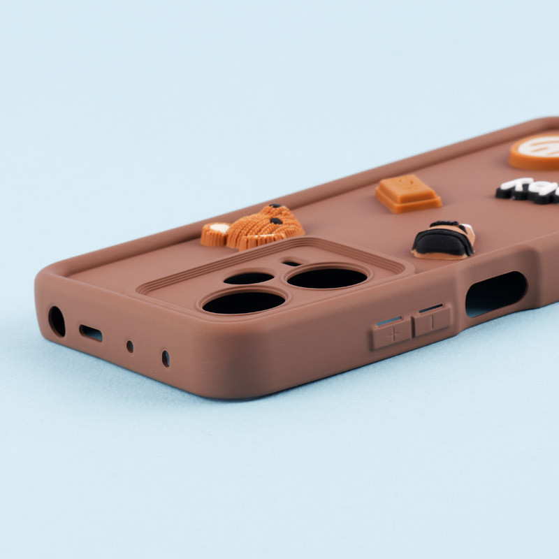 قاب سیلیکونی Fashion Case عروسک برجسته ریز محافظ لنزدار Xiaomi Redmi Note 12 Pro Plus