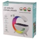 شارژر بی سیم و چراغ رومیزی اسپیکر دار BT-2301 15W