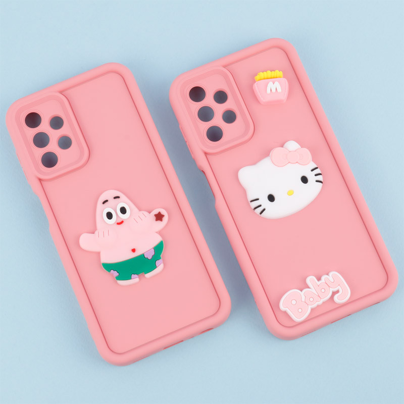 قاب سیلیکونی Fashion Case عروسک برجسته محافظ لنزدار Samsung Galaxy A13 4G