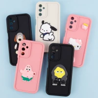 قاب سیلیکونی Fashion Case عروسک برجسته محافظ لنزدار Samsung Galaxy A14 4G / A14 5G