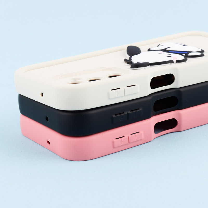 قاب سیلیکونی Fashion Case عروسک برجسته محافظ لنزدار Samsung Galaxy A14 4G / A14 5G