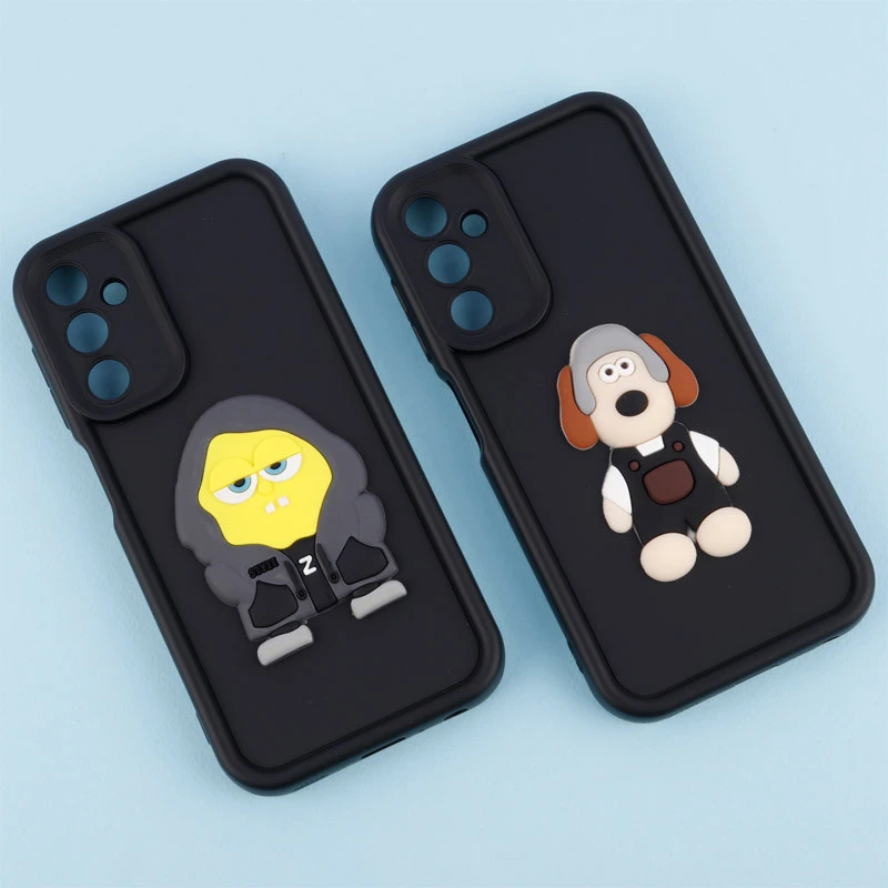 قاب سیلیکونی Fashion Case عروسک برجسته محافظ لنزدار Samsung Galaxy A24 4G