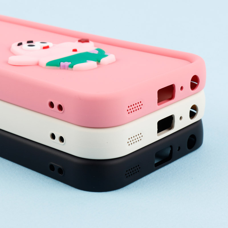 قاب سیلیکونی Fashion Case عروسک برجسته محافظ لنزدار Samsung Galaxy A24 4G